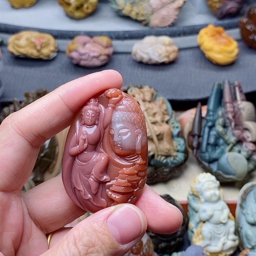 【闪购商品】定制石英质玉吊坠未镶嵌