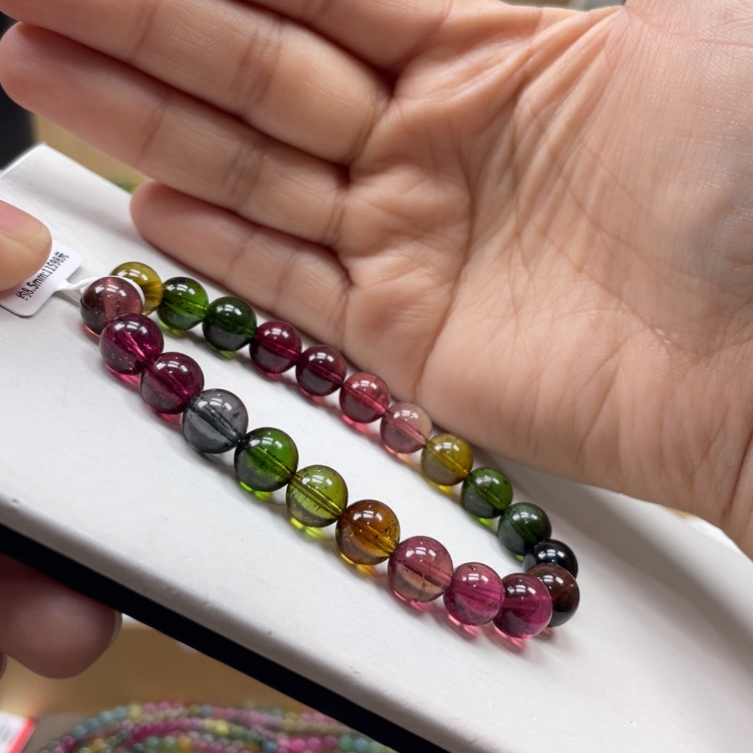 碧玺手串未镶嵌8.5mmmmmmmmmmmmmmmm