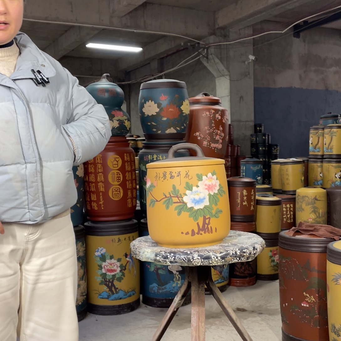 宜兴原矿紫砂茶叶罐