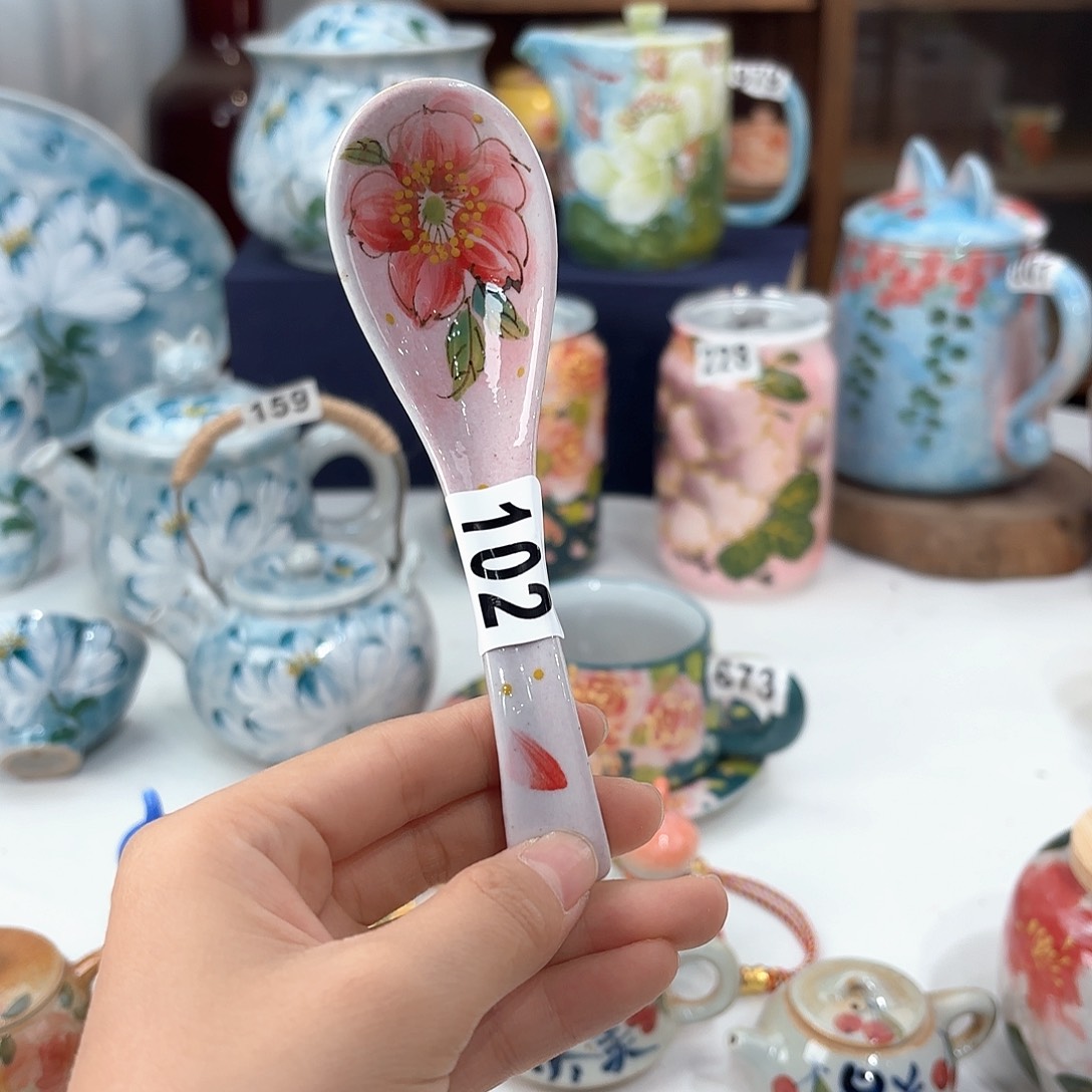 景德镇手绘高温釉下彩陶瓷茶具