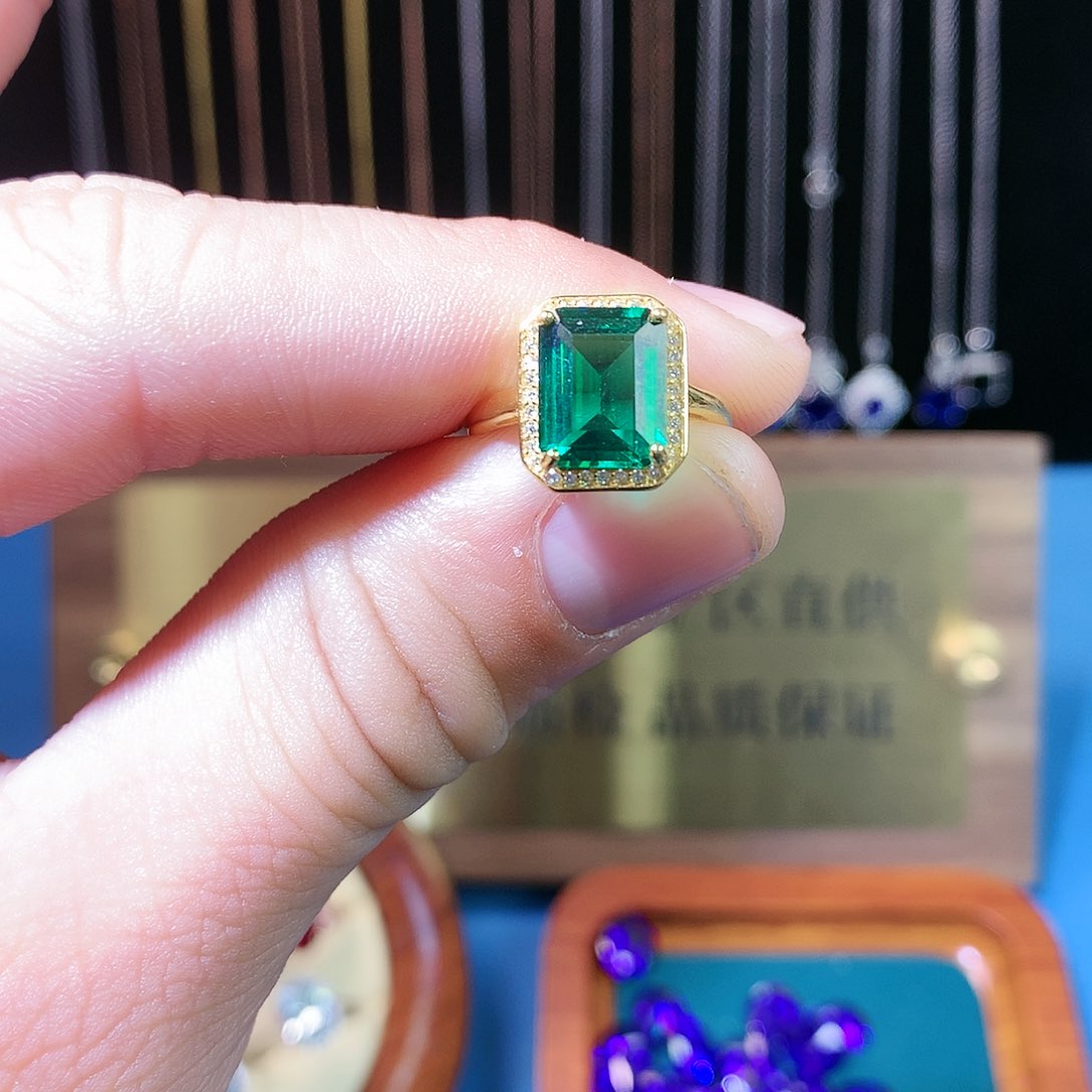 透辉石戒指银S925镶嵌11111