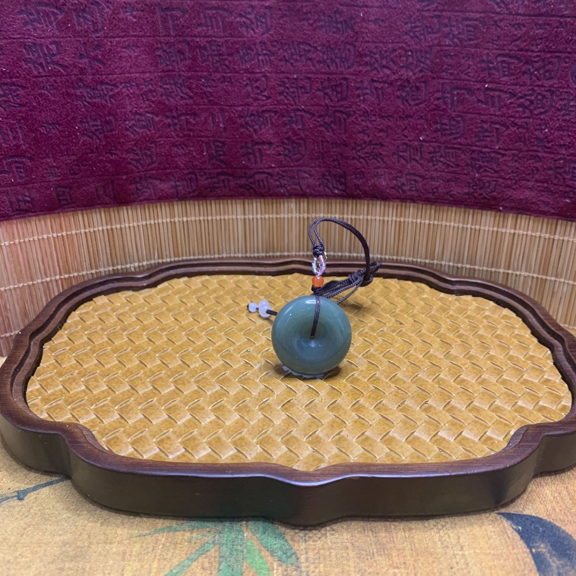 Z和田玉平安扣吊坠3936