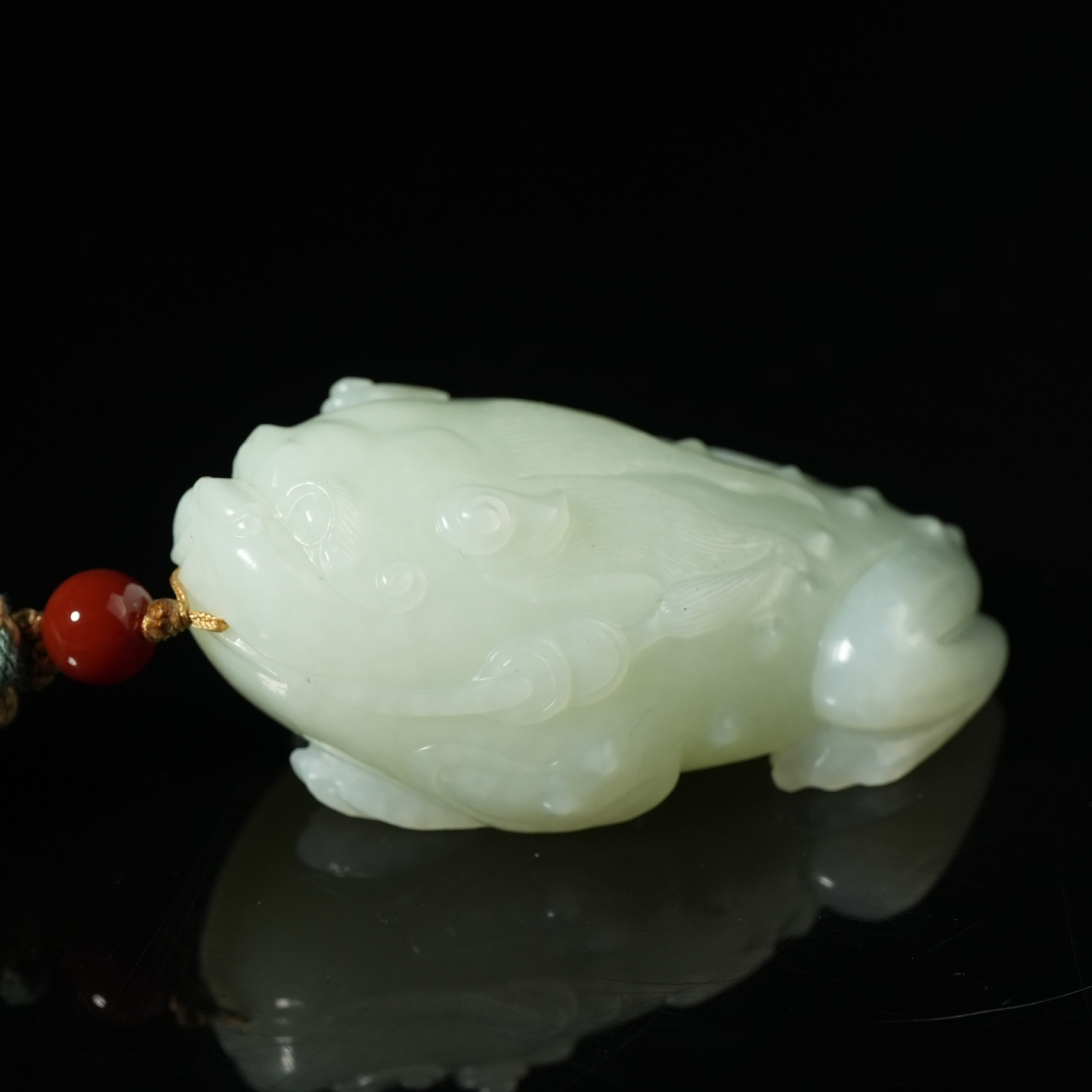 清代和田玉金蟾把件ACZL2510293011