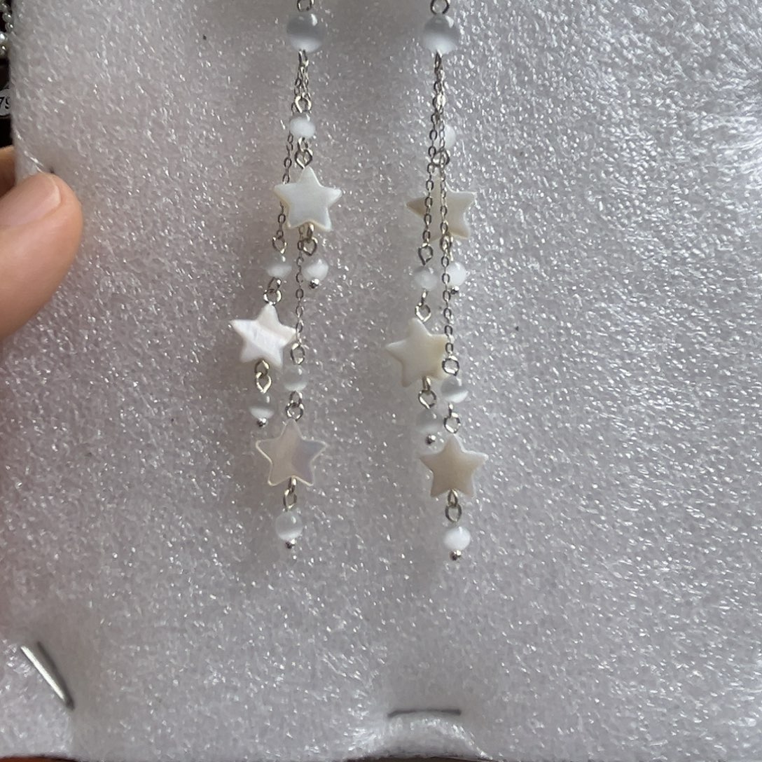 无925银博雅手作S925纯银耳饰