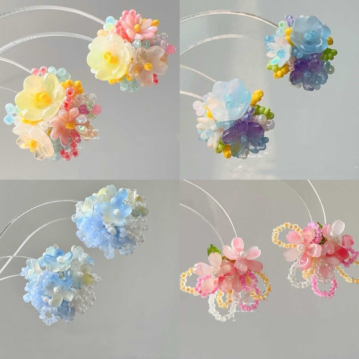 铜合金亚克力耳饰 铜合金 铜合金简约耳饰 一单一付