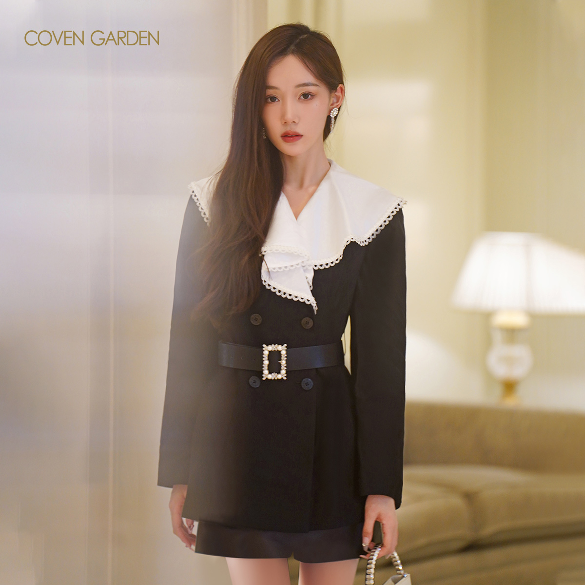 【媛媛女王专享】哥文花园小众别致娃娃领外套女CTA1041110