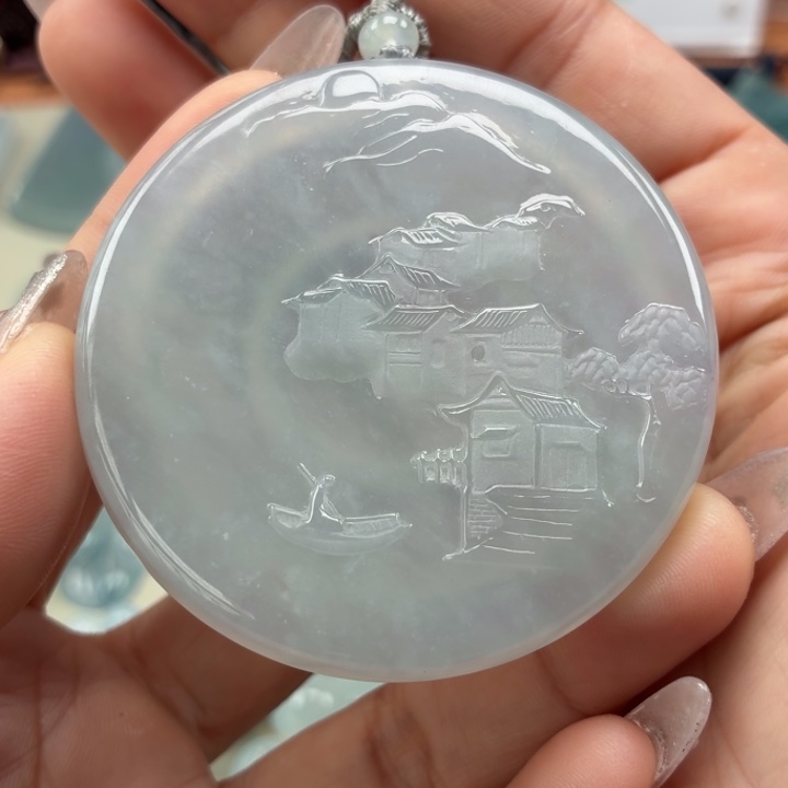 翡翠未镶嵌颈饰天然翡翠a货