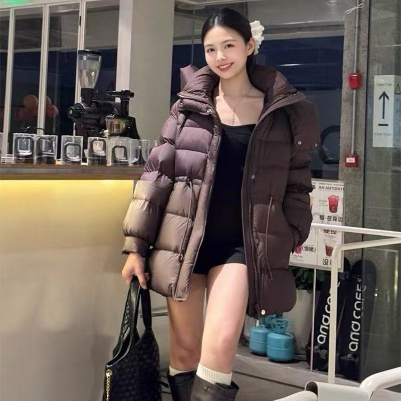 （C)1376中长款收腰棉服