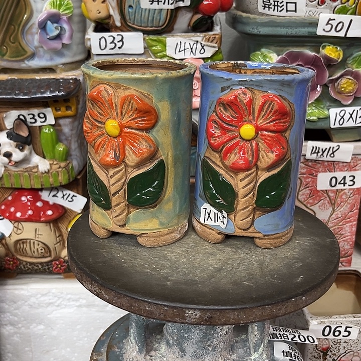 粗陶材质多肉花盆