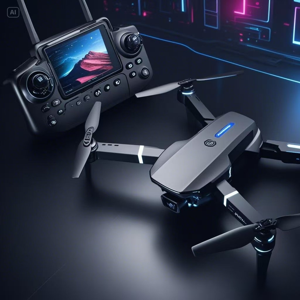 无人机玩具飞行直升机便携入门级航拍遥控飞机儿童节礼物