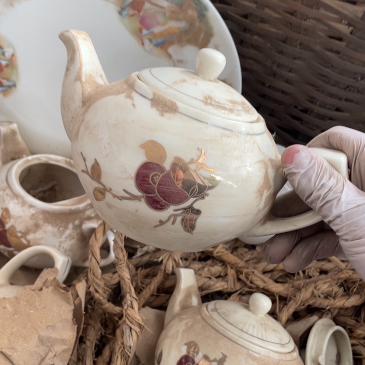 紫砂茶壶陶瓷艺术摆件