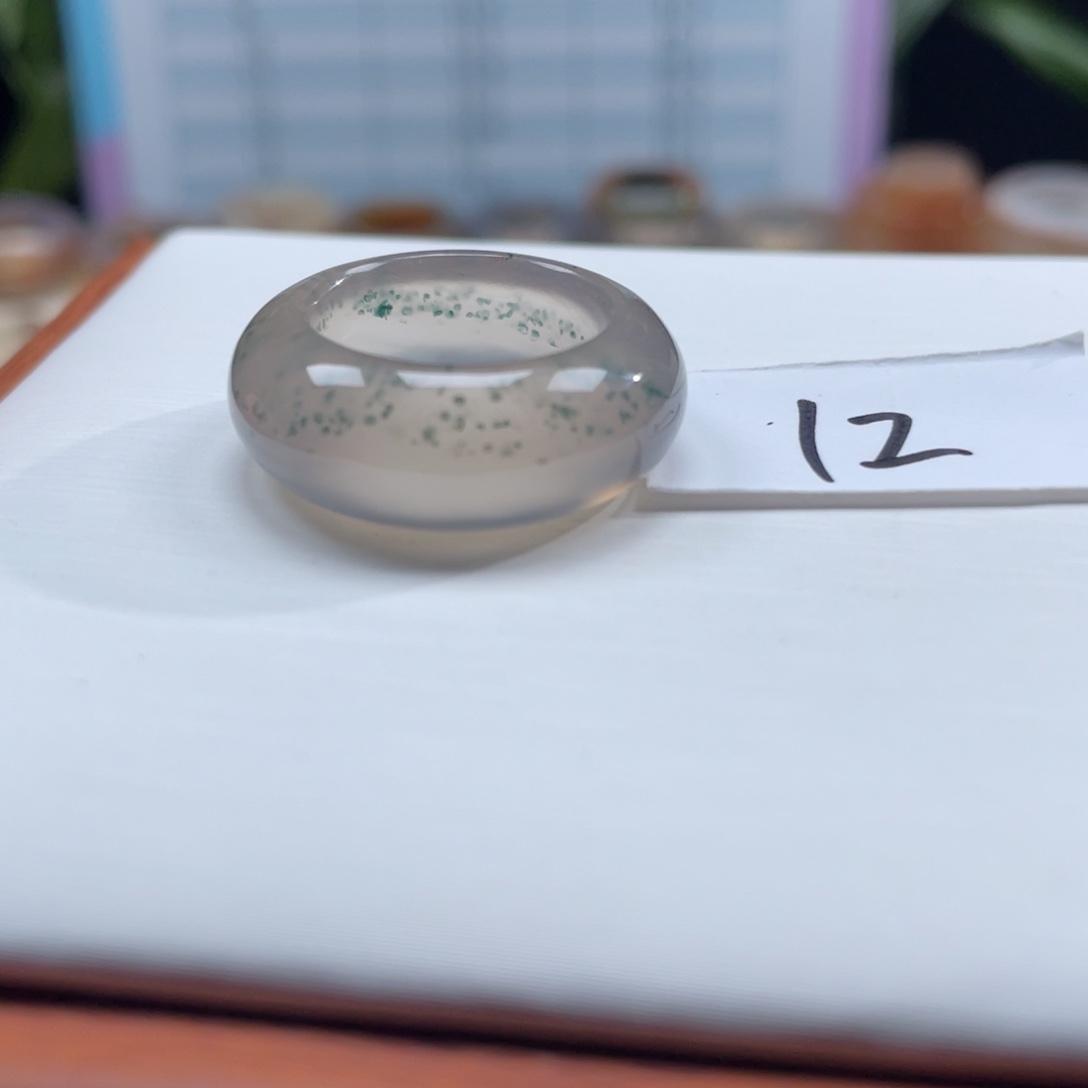 玛瑙/玉髓未镶嵌戒指Z16.6港13