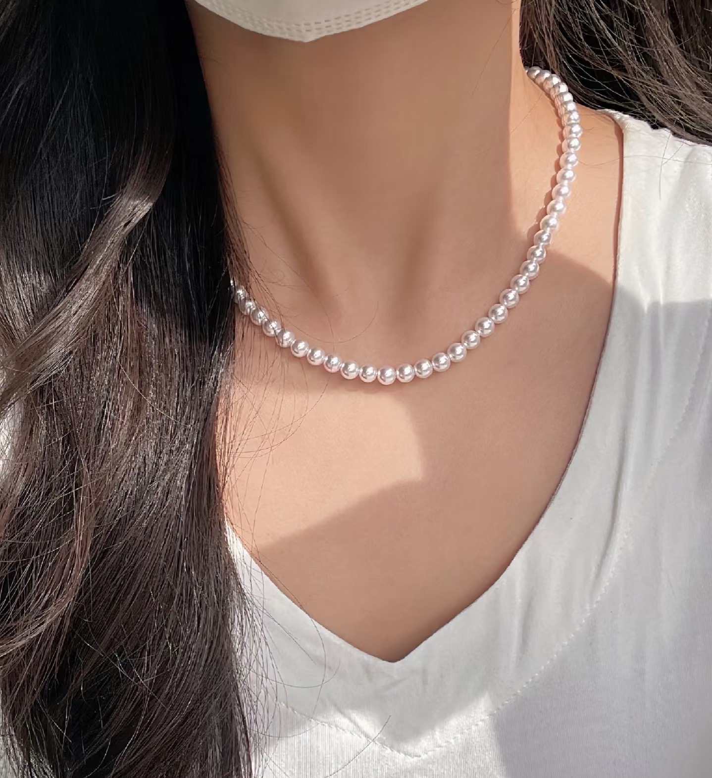 【东哥优选】天然珍珠项链 时尚百搭 5-6mm左右 多样性发一