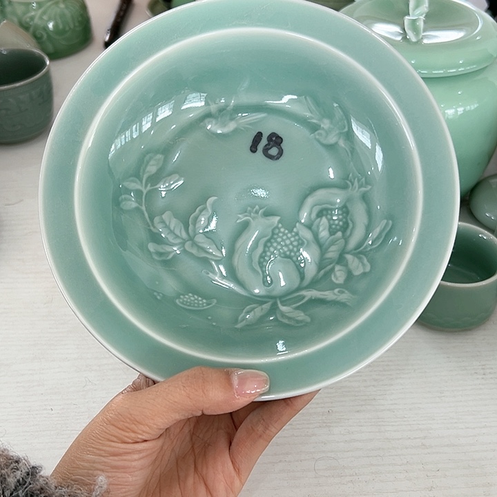 小米茶器龙泉青瓷