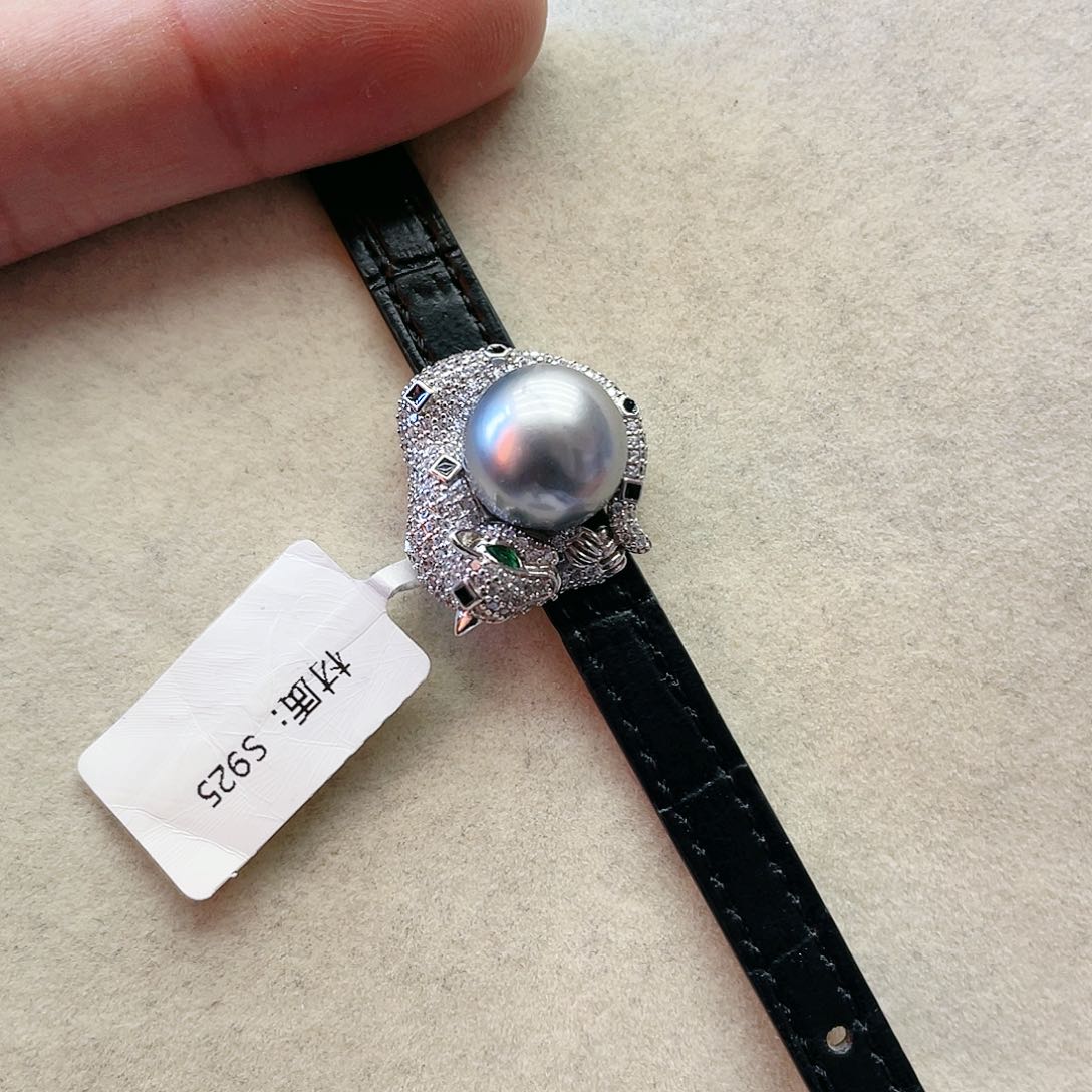 海水珍珠手绳银S925镶嵌