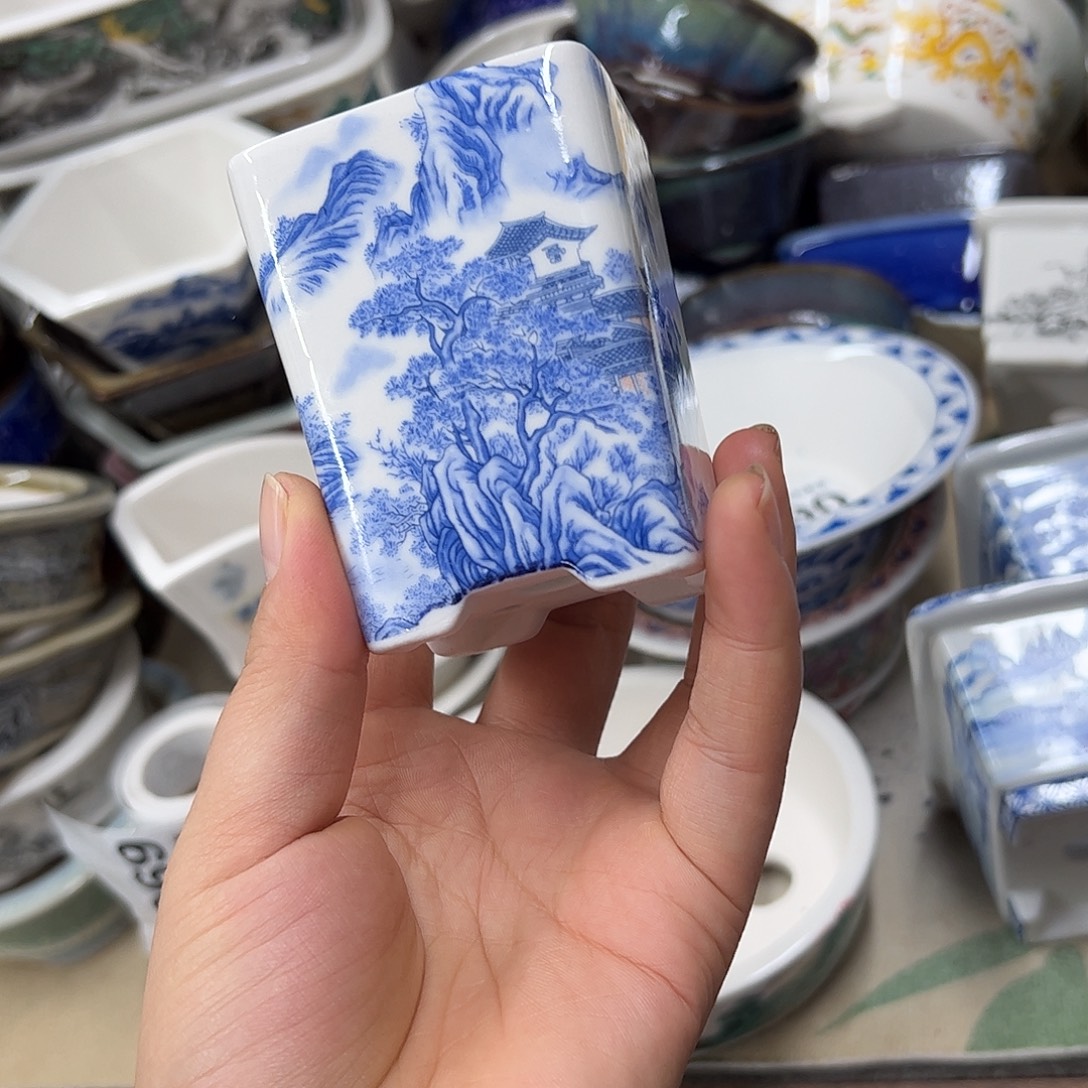 花盆紫砂680号瑕疵6/7cm