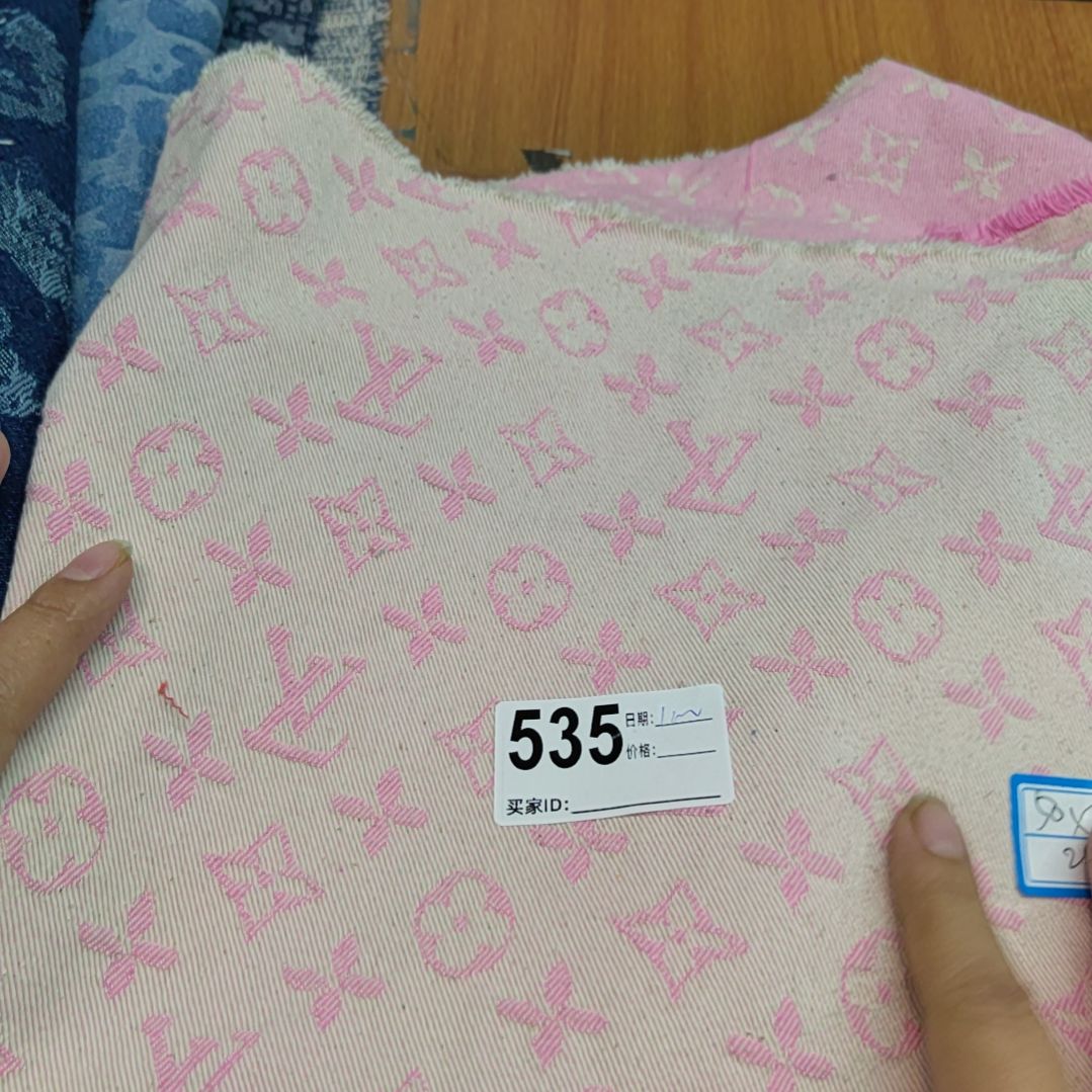 水洗提花牛仔面料1米