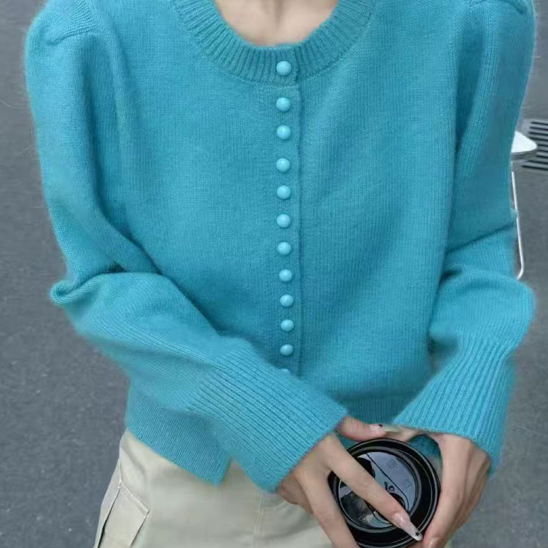 【Ya•雅】2025新韩系浣熊拉毛精致开衫