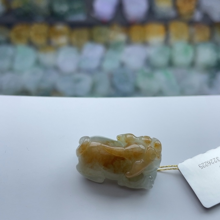 翡翠颈饰未镶嵌貔貅