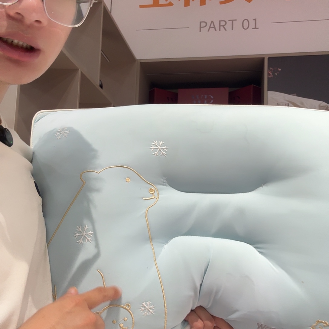 绵羊毛聚酯纤维枕头1