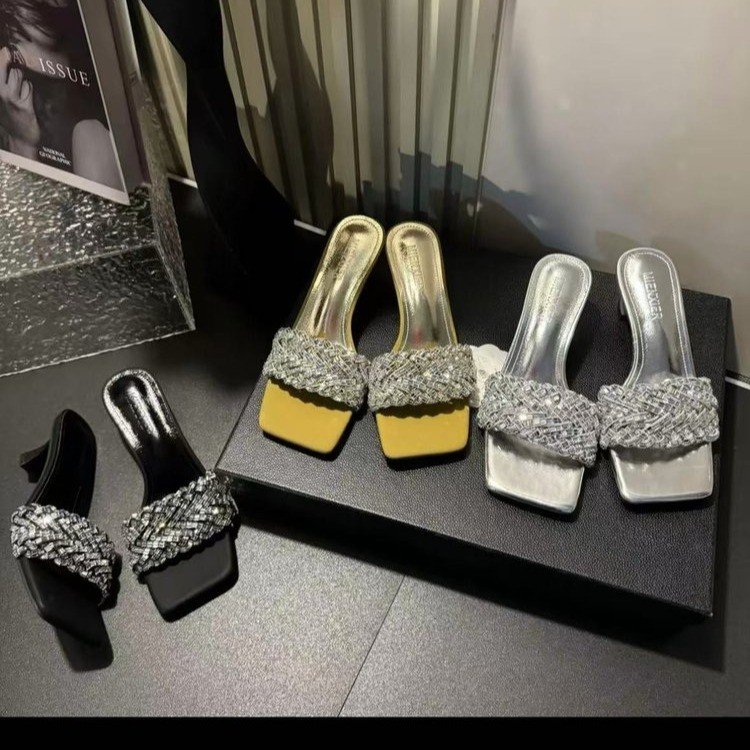 2025夏季水钻绝美新款高级感百搭舒适小众设计款爆款凉鞋-5cm