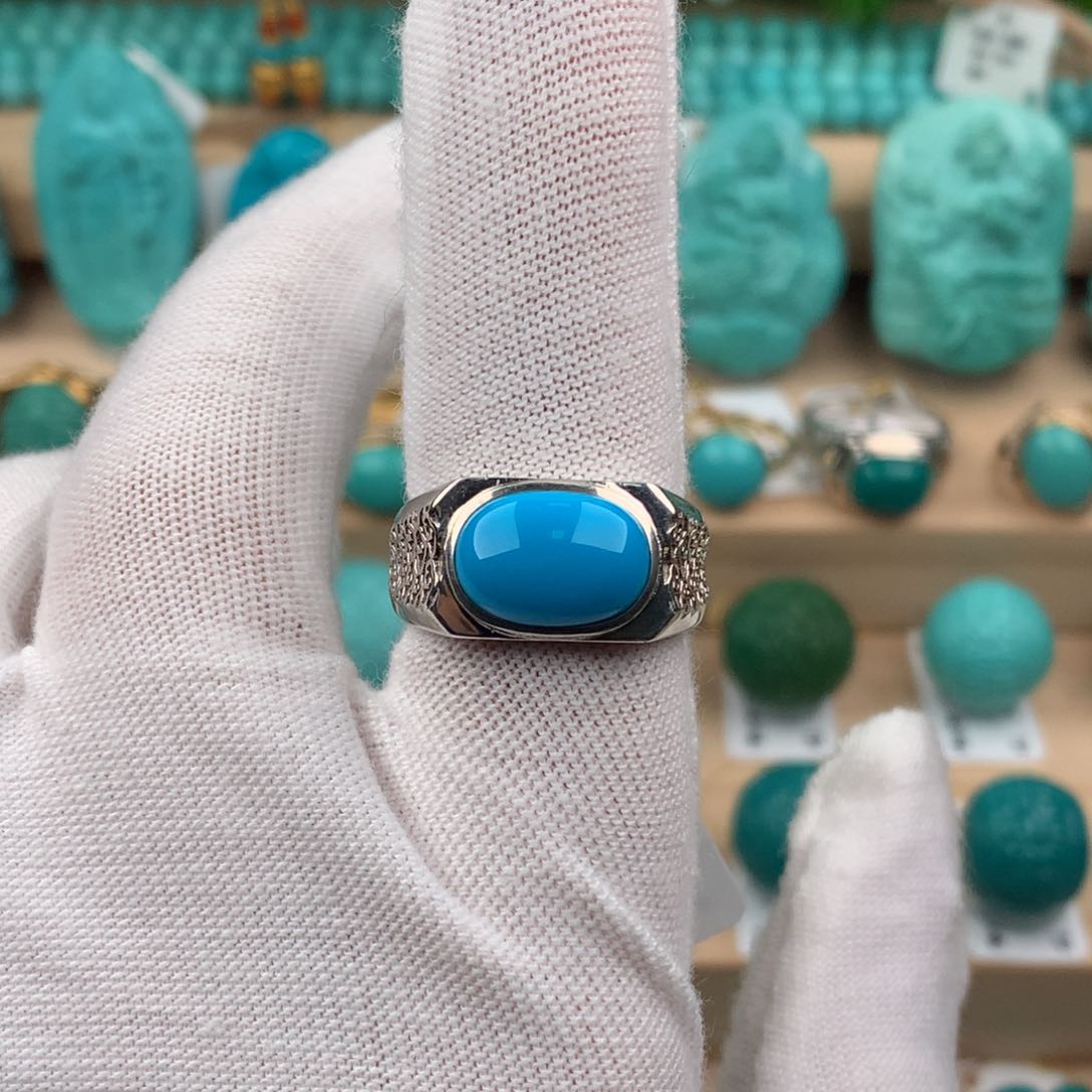 绿松石配饰银S925镶嵌