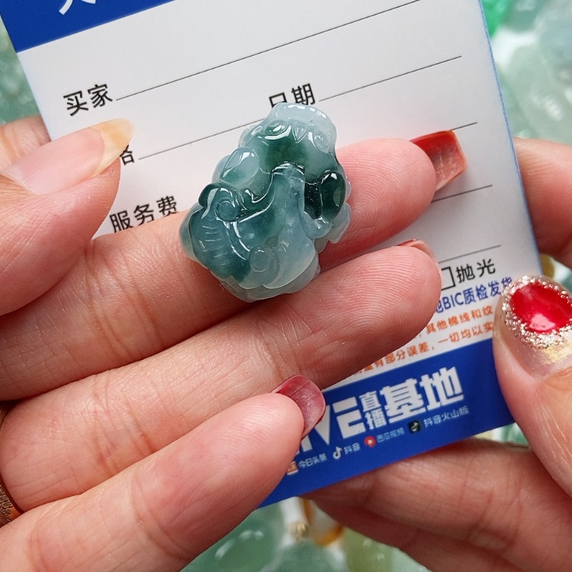 【闪购商品】翡翠颈饰未镶嵌貔貅