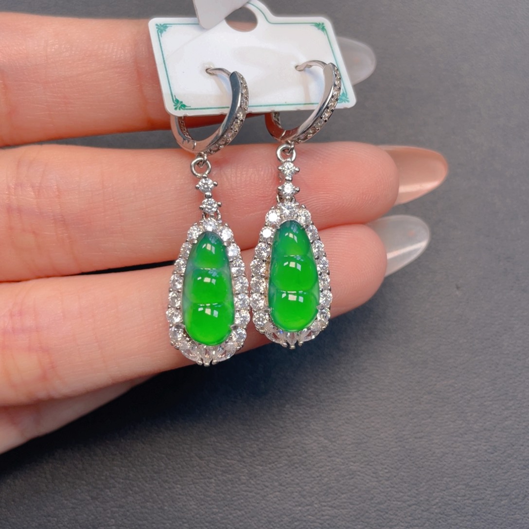 【闪购商品】吊坠(不含链)银S925镶嵌翡翠