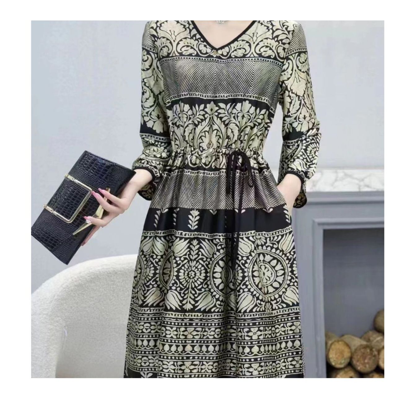 7812-30新款时尚显瘦连衣裙