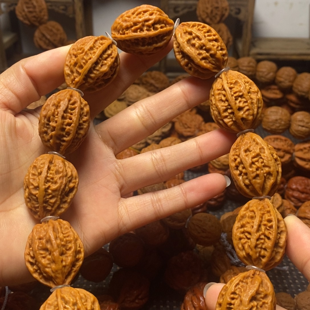 文玩核桃手串麻花八棱手持