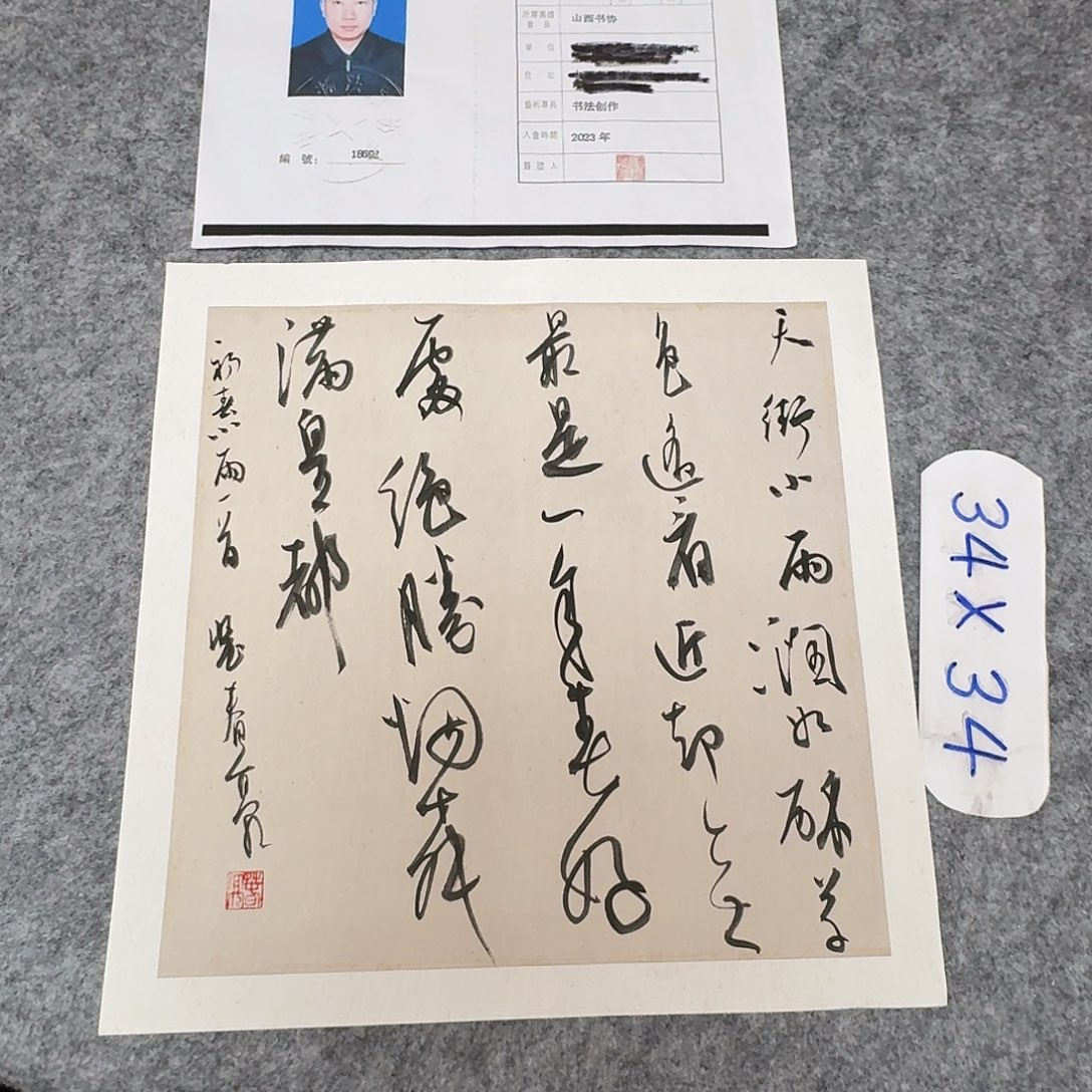 书法中书裴春亮34×34