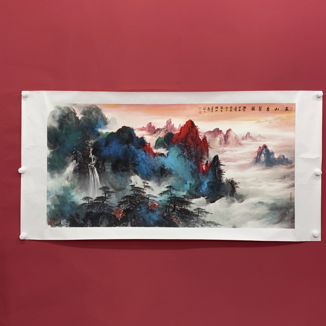 国画张绪洪四尺真人真品