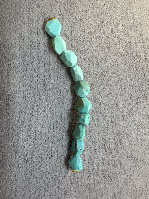 原矿绿松石钻切尺寸4➕有瑕