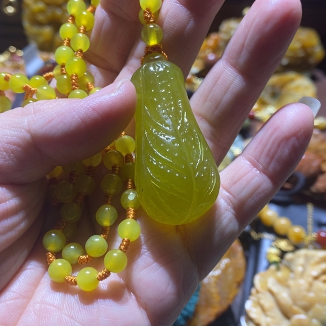 【闪购商品】岫玉毛衣链未镶嵌