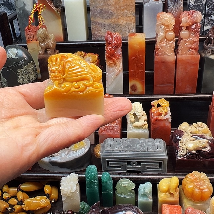 印石寿山石寿山石手工雕刻