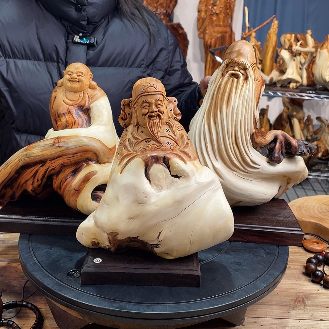 柏木（崖柏）福禄寿三星