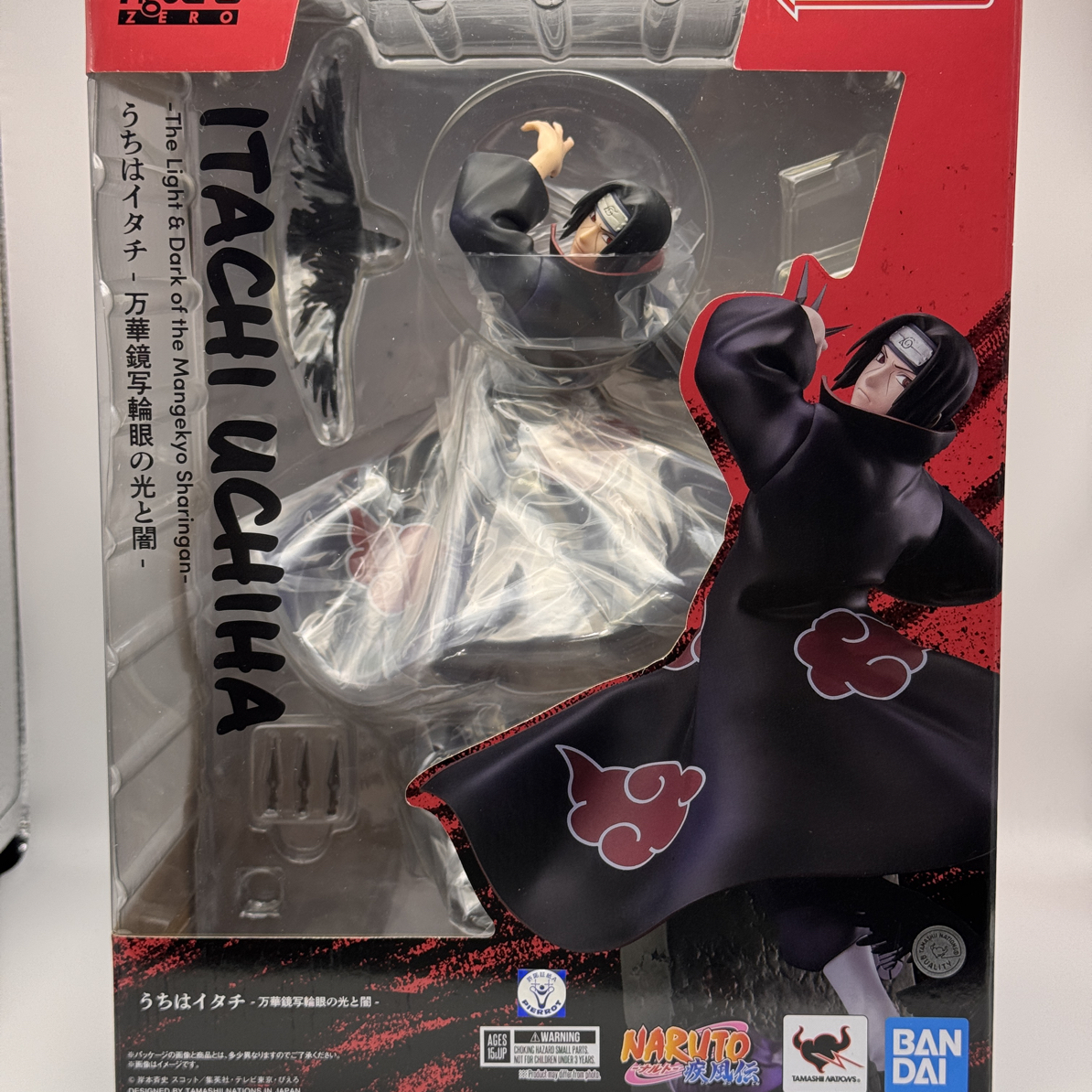 日版全新正版火影忍者Figuarts+Zero超激战宇智波鼬 万花筒写轮眼