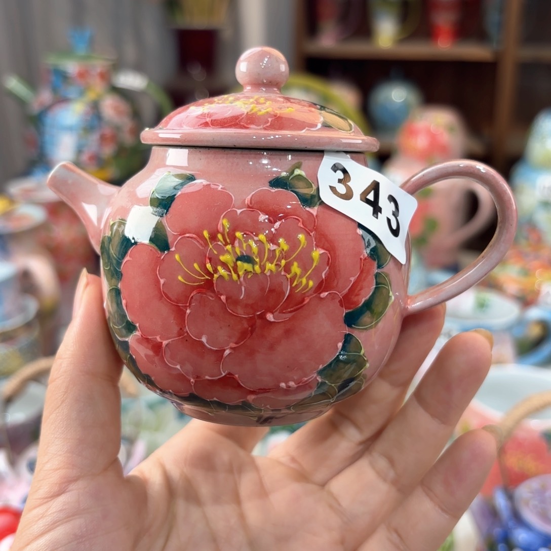 景德镇手绘高温釉下彩陶瓷茶具