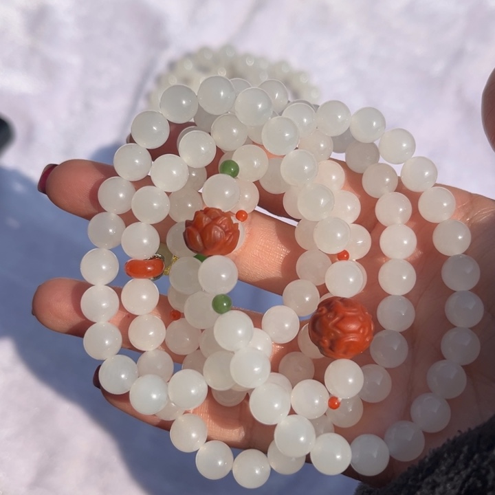 和田玉颈饰未镶嵌月**辰卡8