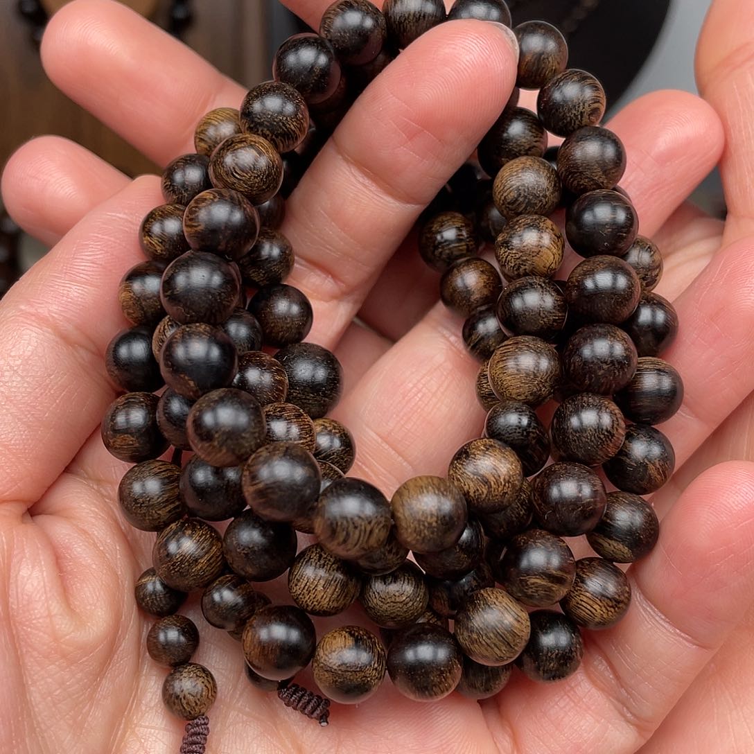 沉香手串凤**天越南芽庄白棋瘤疤