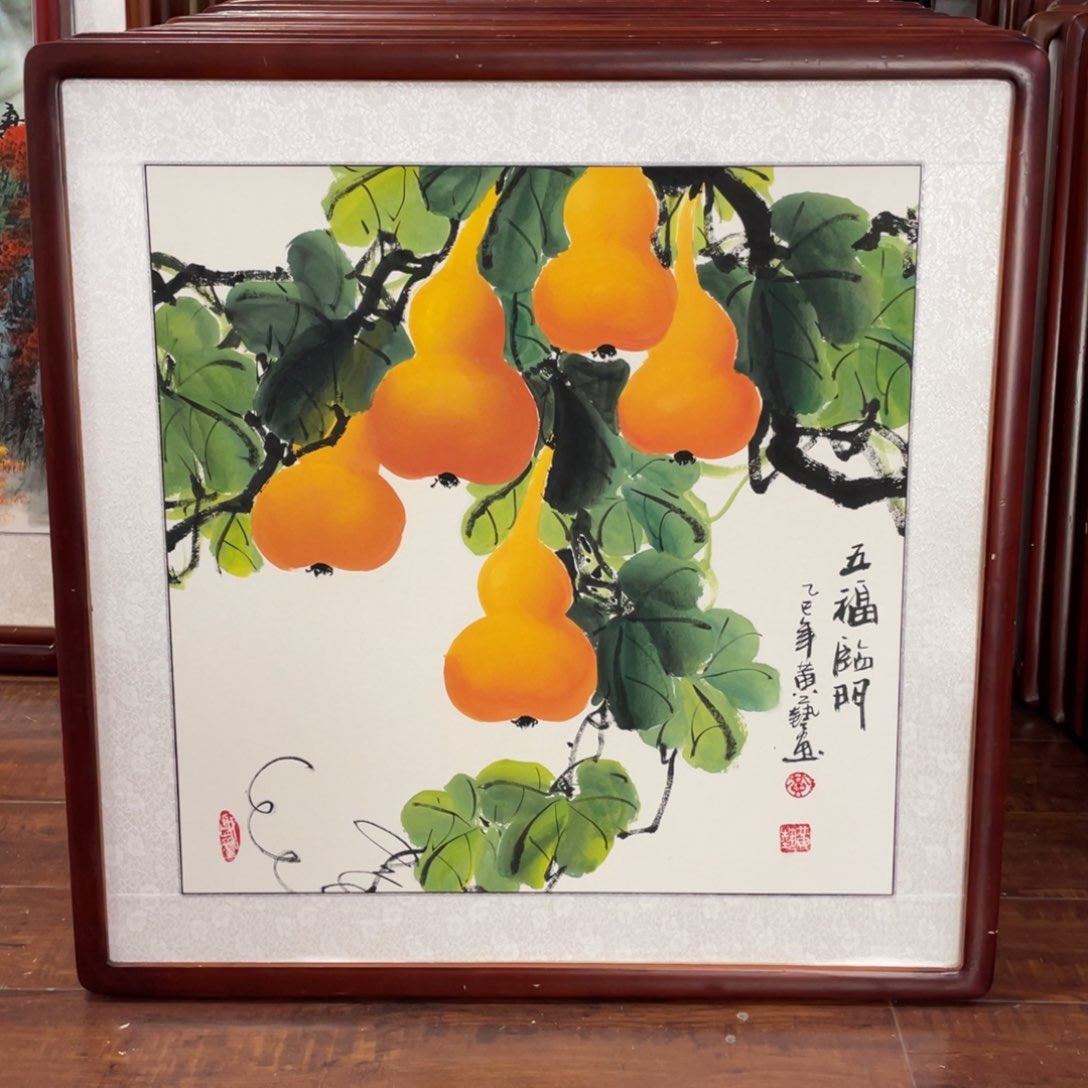 国画带框尺寸63*63厘米