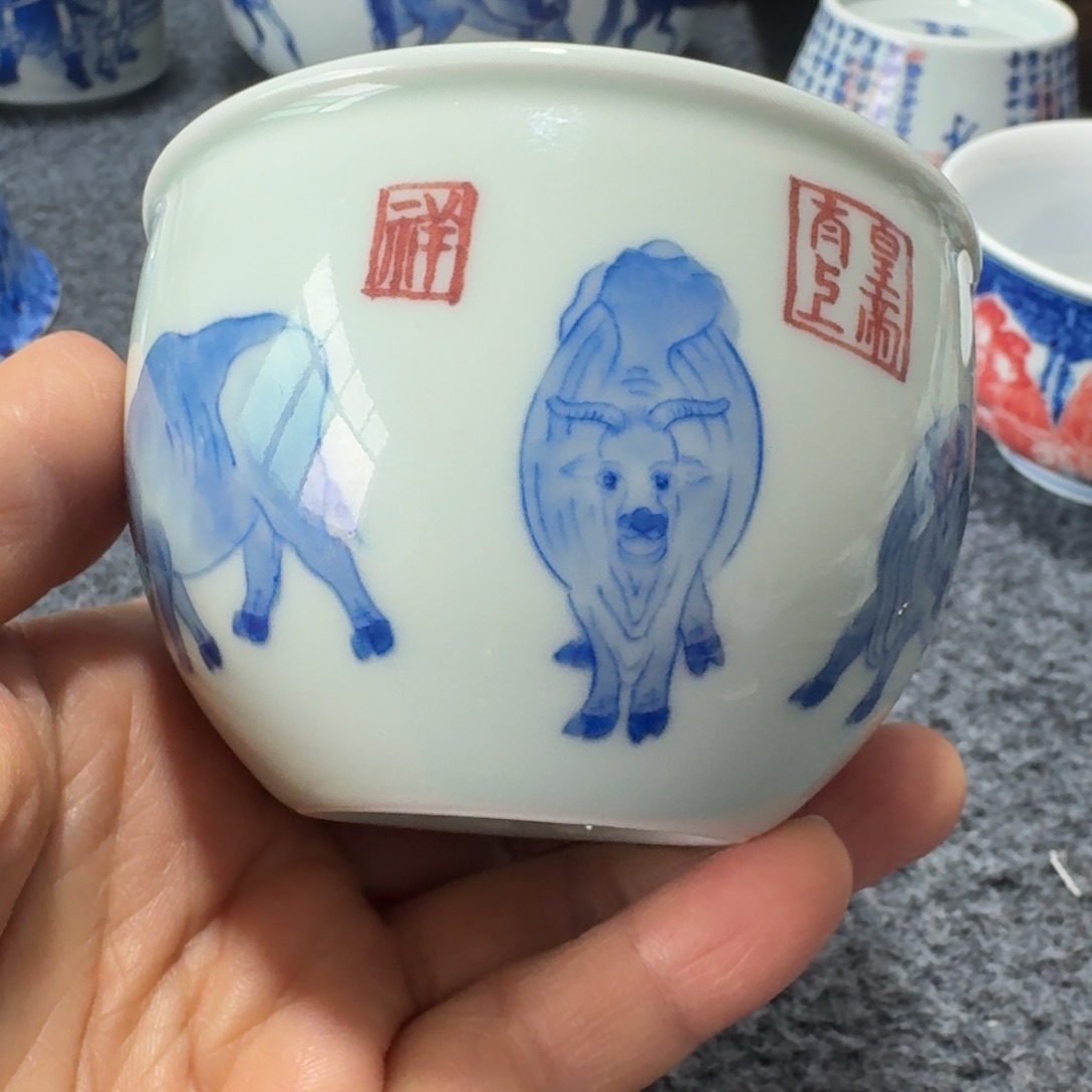 张***华现代景德镇陶瓷手绘茶具