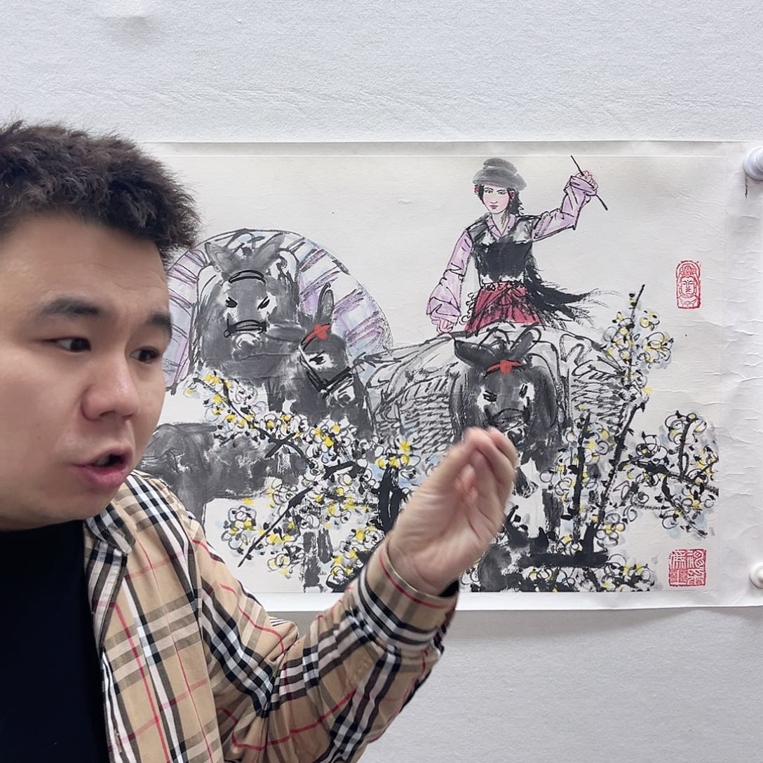 国画潘文博国画人物