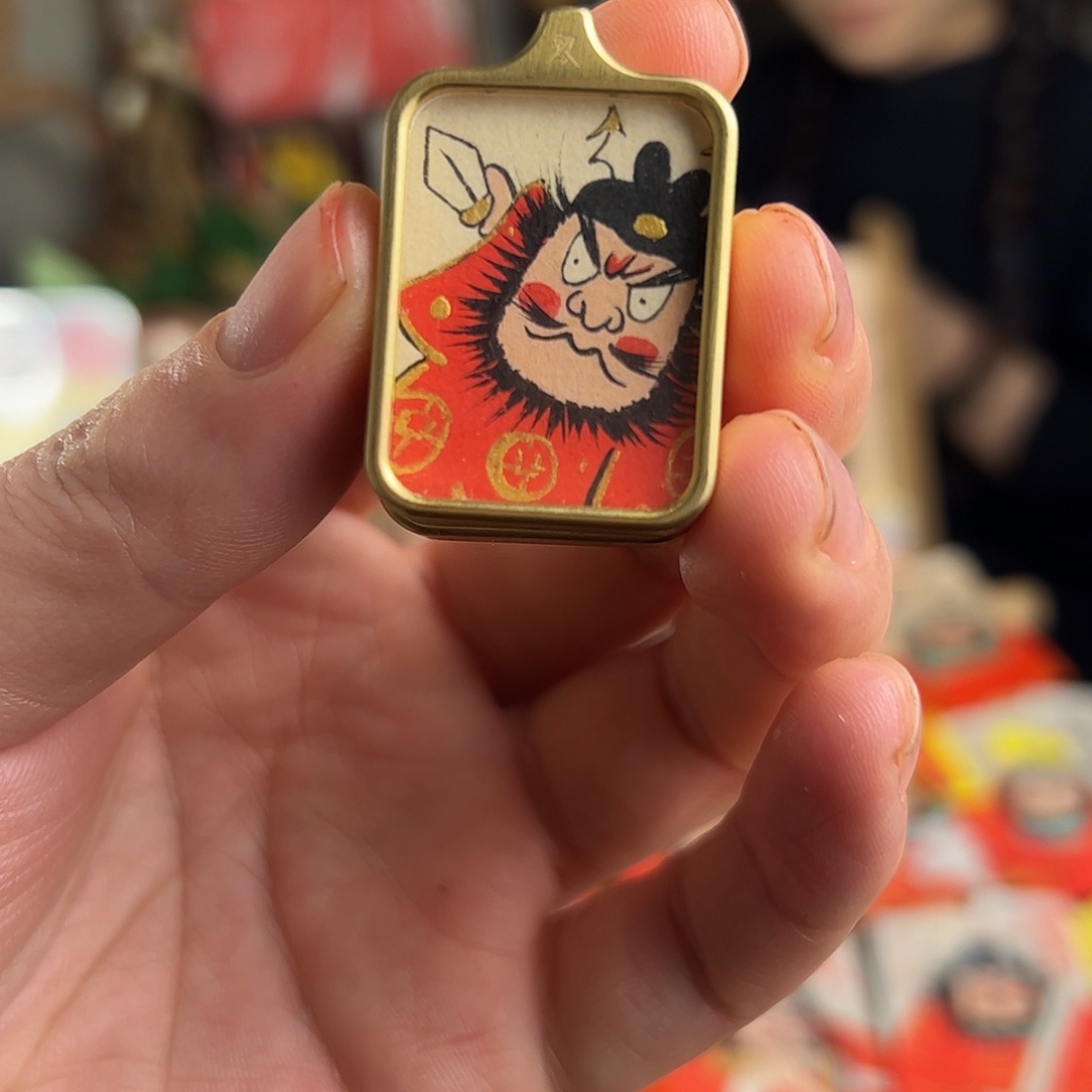 大***童纯手绘钟馗文创画