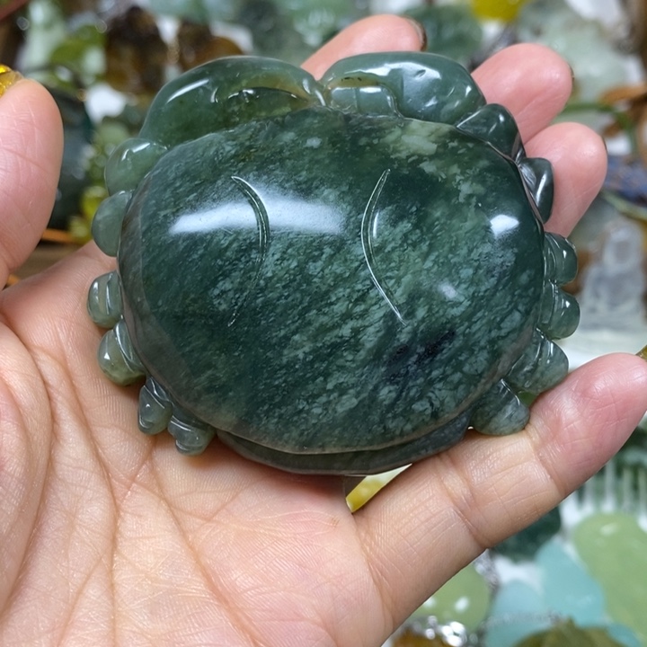 未镶嵌蛇纹石玉手把