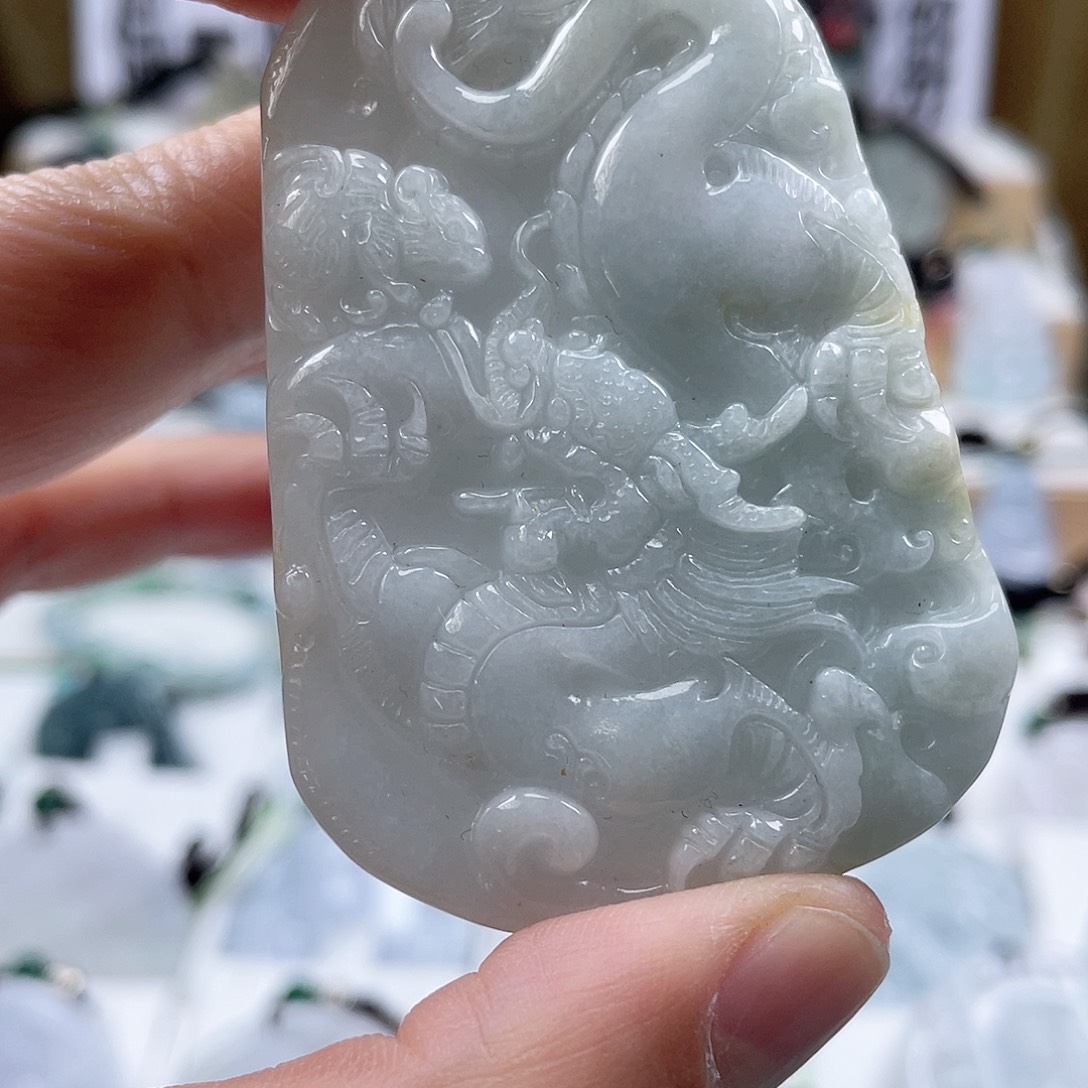 翡翠颈饰未镶嵌0547挂件