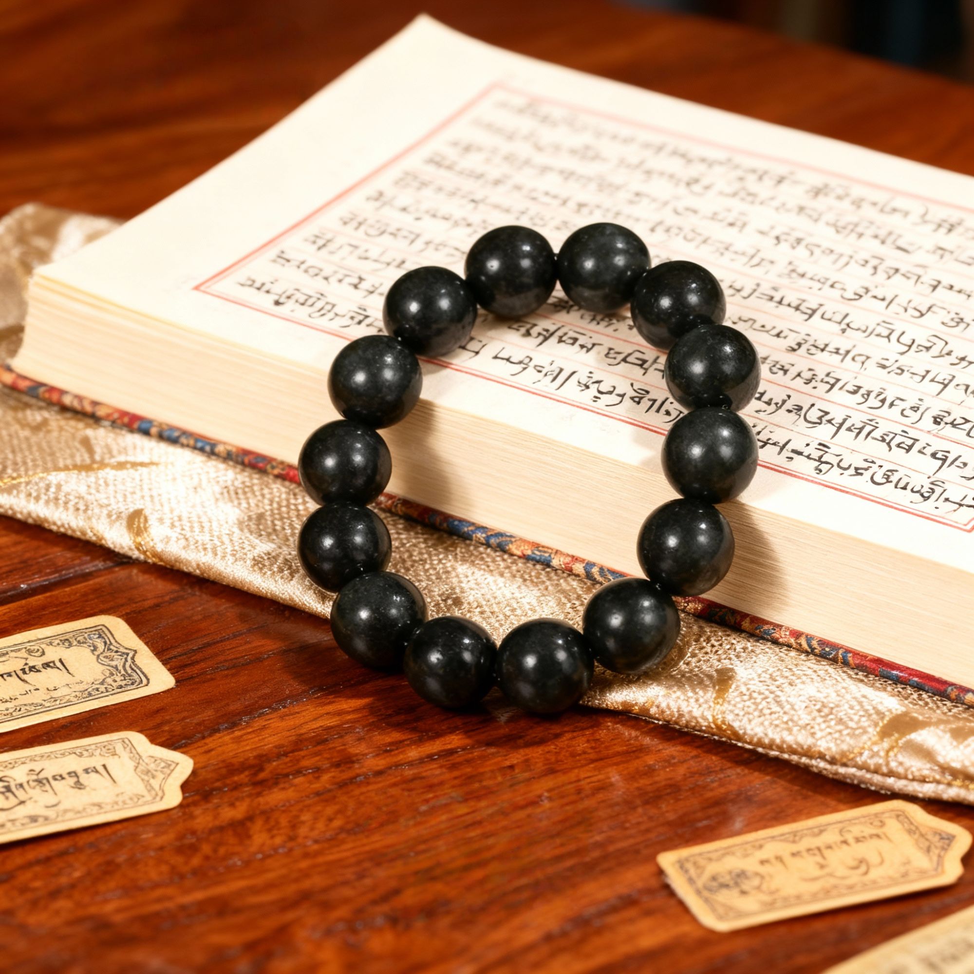 【抖音官方质检】保真天然 和田玉青玉手串20mm多样性发其一HTY159