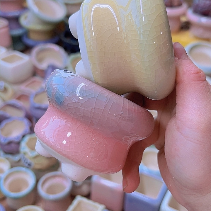 红陶陶瓷花盆当场满12包邮