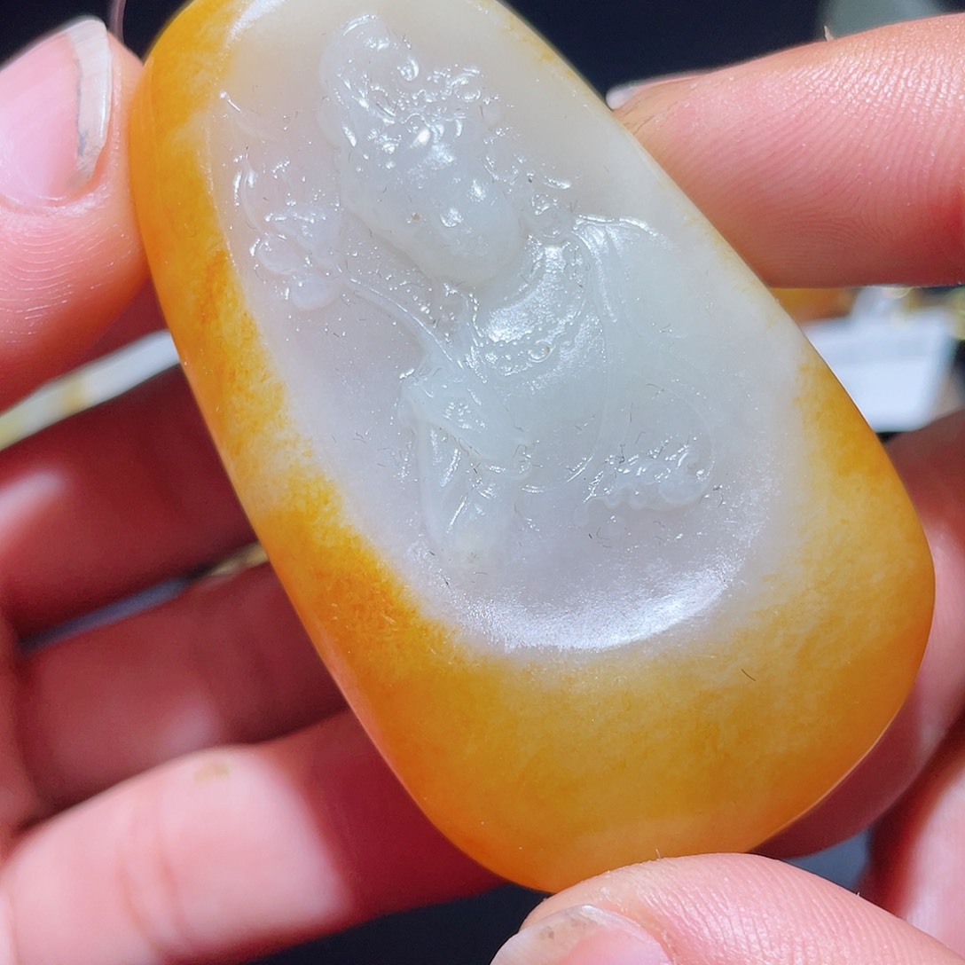 和田玉把件未镶嵌D2