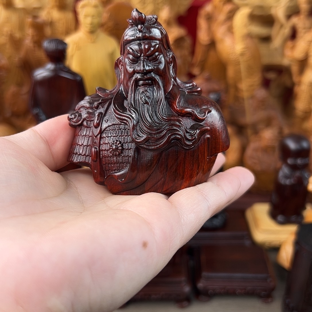 木紫檀木关公头像1111